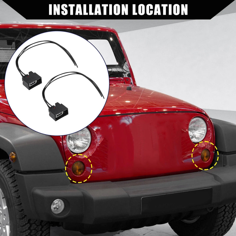 Jeep Wrangler JK Turn Signal Light Connector Plug Harness (2007-2018)