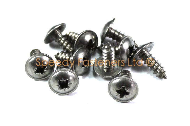 Honda 10x Stainless Fairing Self Tapper Tapping Screws 5mm x 12mm