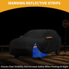 Toyota Yaris (210D-PU) Black Blue Waterproof Car Cover (2006-2020)