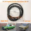 Toyota Corolla KE30 KE55 TE31 Trunk Lid Weatherstrip Rubber Seal (1970-1982)