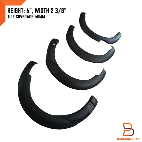 Ford Ranger Ute PX3 Matte Black Fender Flares (2018-2021)