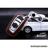 BMW 1 3 4 5 6 X1 X3 Leather Remote FOB Key Cover Keyless Bag w Keychain