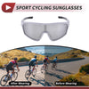 Motorcycle 1 Set Motorcycle Riding Goggles Silver Tone Lens Black White Frame PC UV400