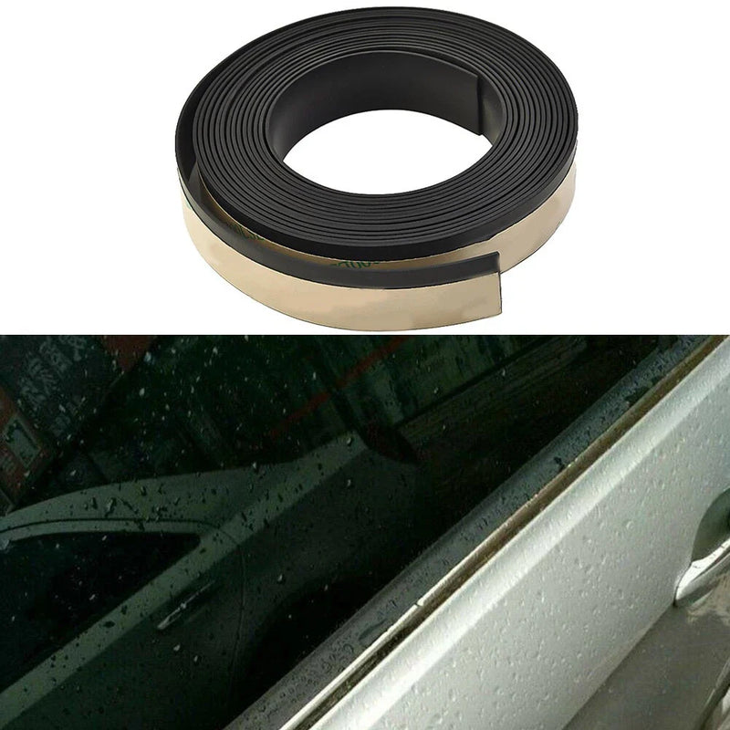 Universal 13FT Rubber Auto Side Door Seal Weatherstrip Rain Visor