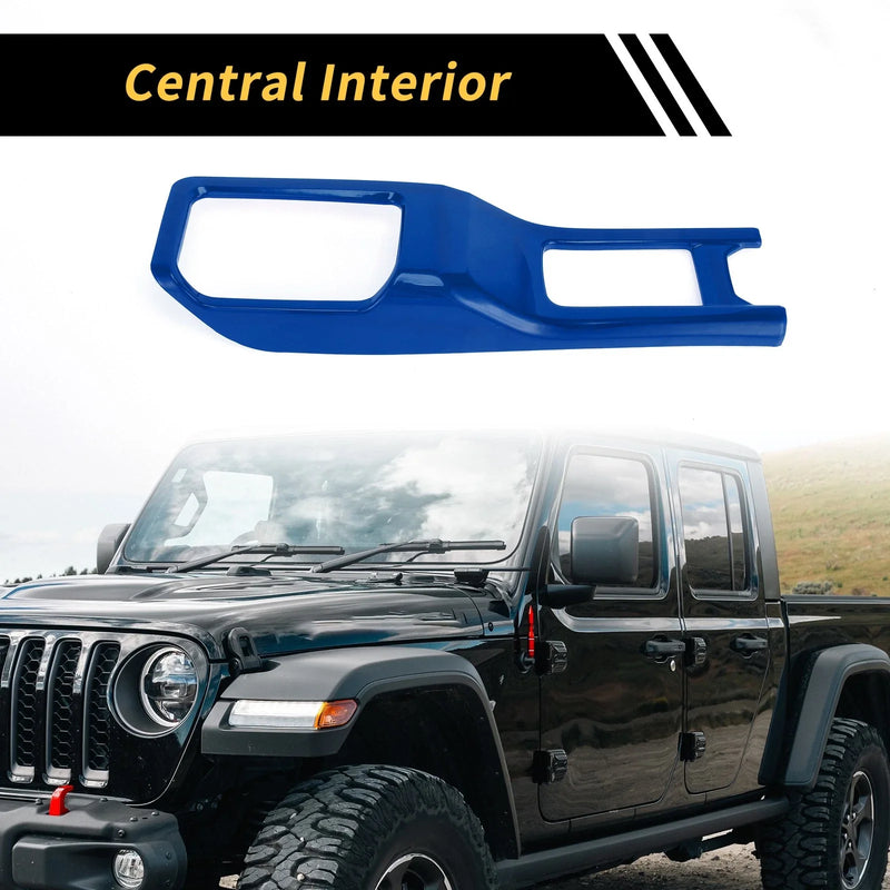 Jeep Wrangler JL JLU (2018-2024) - Blue Trim 4WD Gear Shift Panel Cover