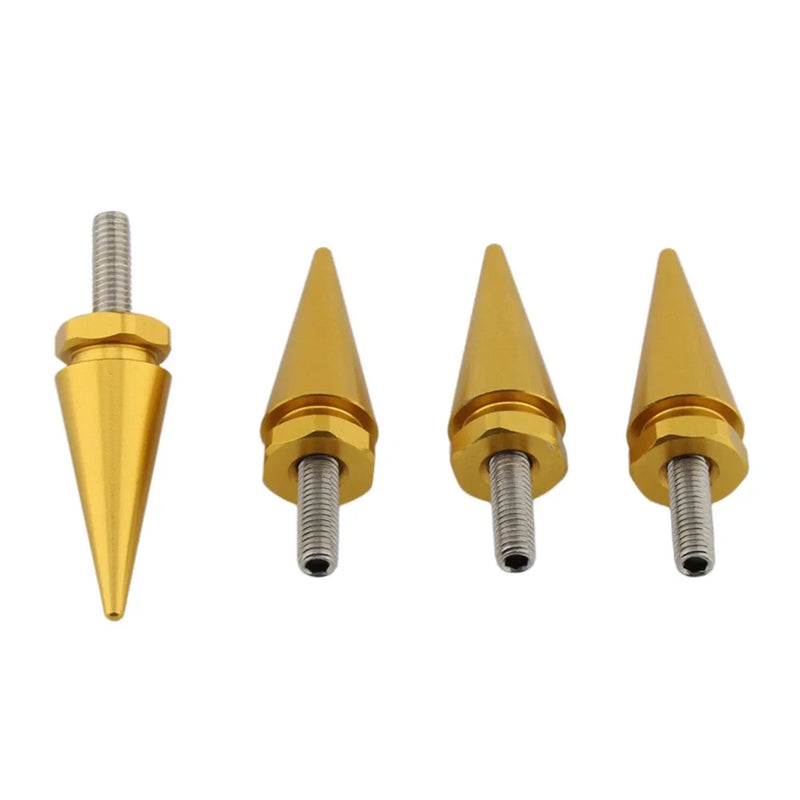 Harley Touring Road Glide 4 x 5mm Gold Spike Windscreen Screw Bolts (1998-2025)