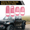 Jeep Wrangler JL JLU Interior Door Handle Bowl Cover Trims (2018-2023)