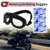 Motorcycle Riding Goggles Transparent Lens Black Frame Cycling Sunglasses 1 Set