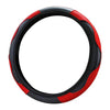 Car SUV Red 15" Microfiber Leather Steering Wheel Cover