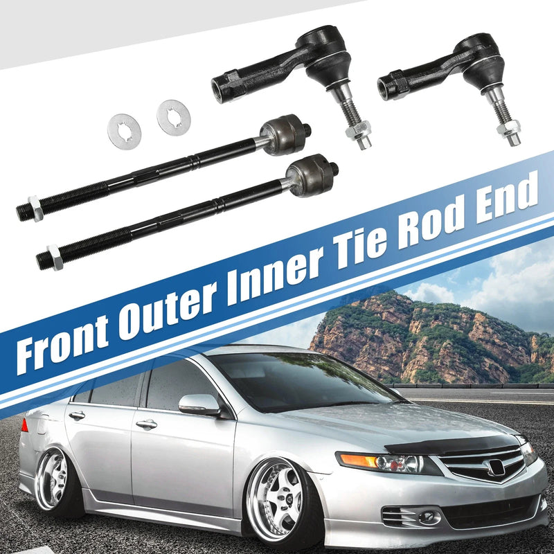 Ford Lincoln 4 Pcs Tie Rod End Links ES3691 EV463 (2000-2006)