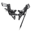 Suzuki GSXR1000 GSXR600 GSXR750 (2000-2005) Black Rearsets Foot Pegs
