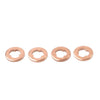 Mazda BT-50, Ford 4 x Copper Diesel Injector Nozzle Seal Washers (2006-2011)
