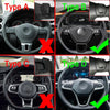 VW Golf MK8, Jetta, Tiguan Black Steering Wheel Shift Paddle Shifter Extensions