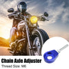 4pcs 12mm Dia Hole Blue Universal Motorcycle Chain Axle Adjuster Tensioners