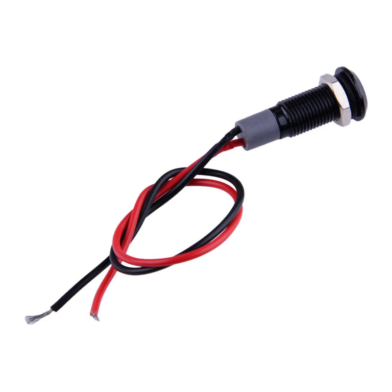 Car Dashboard Panel Warning Lamp 12V 8mm LED Indicator Light