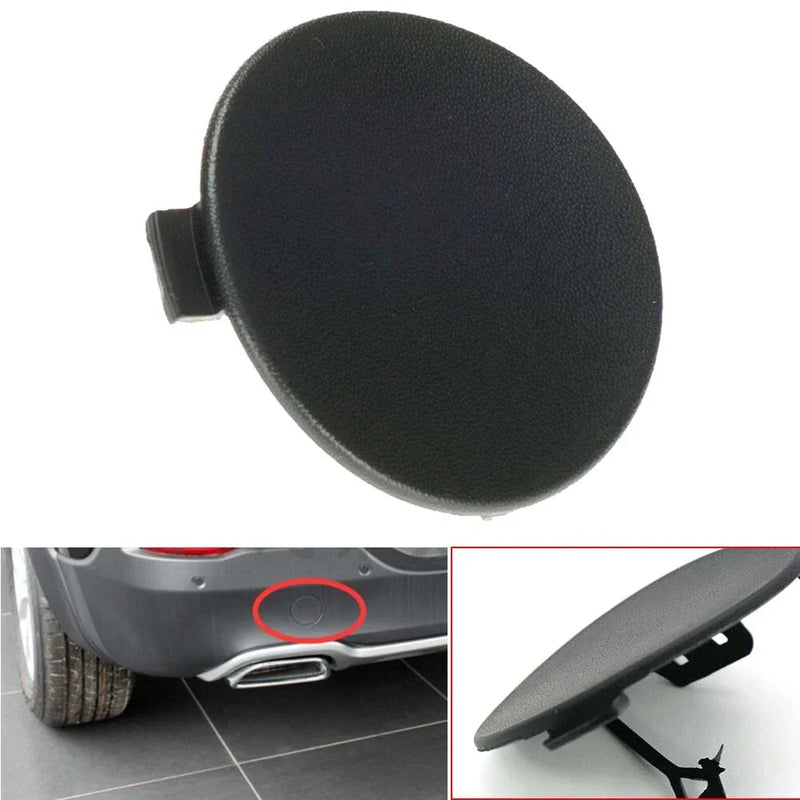 Jeep Cherokee Black Rear Bumper Tow Hook Eye Cap Cover (2014-2018)