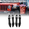 Toyota Corolla Door Handle Cover Trim / Carbon Fiber Black Handle Cover