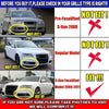 Audi A6 C6 S-line (2005-2011) - Gloss Black Front Fog Light Grille Cover