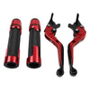 Ducati Panigale Red Extendable Brake Clutch Lever Grip Set (2016-2020)