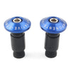 Motorcycle Dirt Bike Blue 7/8'' Handlebar End Caps
