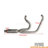 Harley Dyna Super Glide Custom Full 2-into-1 Exhaust Muffler (2006-2017)