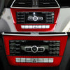 Mercedes Benz W204 Red Center Console CD Panel Cover Trim (2011-2013)