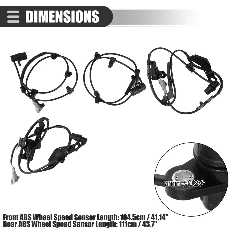 Toyota 4Runner ABS Wheel Speed Sensor Set (1996-2002)