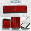 Motorcycle Bicycle Spoke Reflective Red / 10 Pcs / Self Adhesive