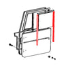 Toyota Land Cruiser BJ40 BJ43 FJ40 FJ45 1969-1980 Front Door Glass Run