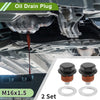 Car, Motorcycle 2 x M16x1.5 Aluminum Oil Drain Plug with Gasket