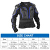 Off-Road Blue Size L Dirt Bike Riding Protective