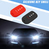 Honda Accord EX EXL EX-L 2013-2018 Black Red Smart Key Fob Cover (2 x)