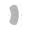 Mazda 626 GC Front Disc Brake Pad Set (1986 - 1987)