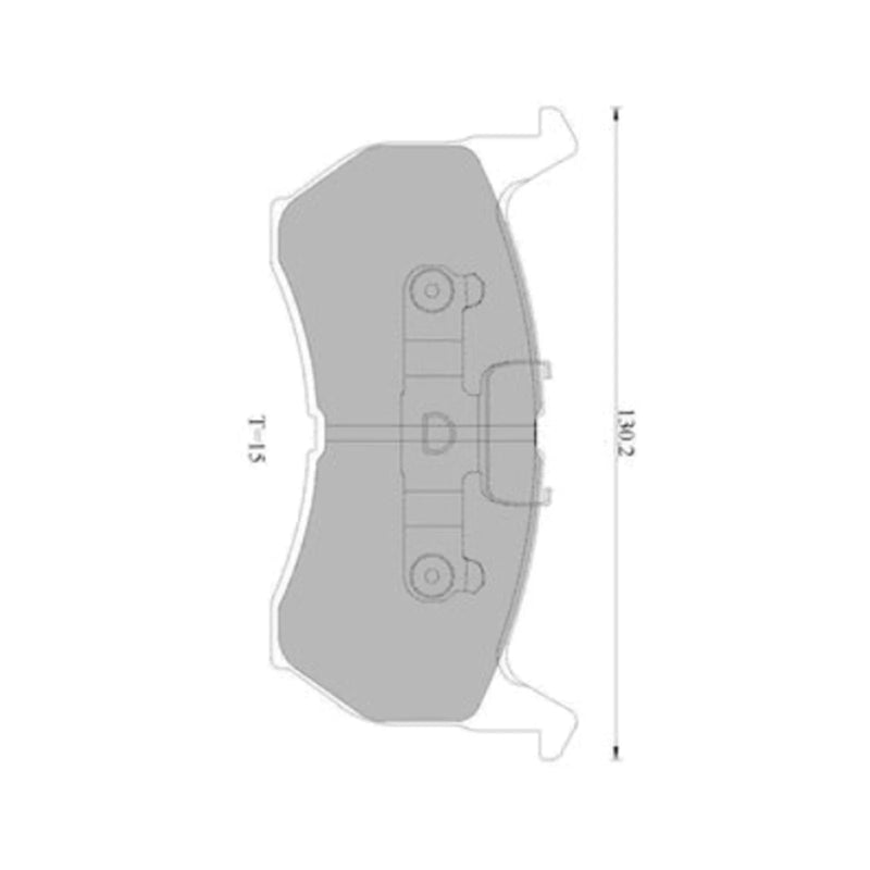 Mazda 626 GC Front Disc Brake Pad Set (1986 - 1987)