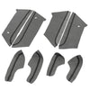 Honda Civic (2016-2020) Black Red Line 8Pcs Door Panel Armrest Covers