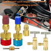 AC Gauge Set Quick Coupler Connector Adapters 6pcs
