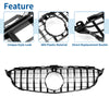 Mercedes-Benz C250 (2015-2018) Black Front Upper Bumper Grille