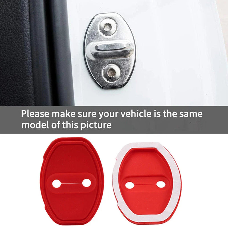 Audi A3 A4 TT S3 S4 VW Golf Passat Tiguan Blk Door Lock Protective Cover
