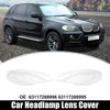 BMW X5 E70 Pair Front Headlight Lens Cover Cap (2007-2013)