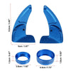 Dodge Charger Blue Steering Paddle Shifter & AC Volume Knob Cover Ring Trim