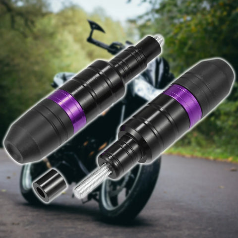 Honda Purple Motorcycle Frame Slider Exhaust Anti Crash Protector