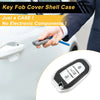 Peugeot 308 Silver TPU Key Fob Shell Cover Case (2007-2014)