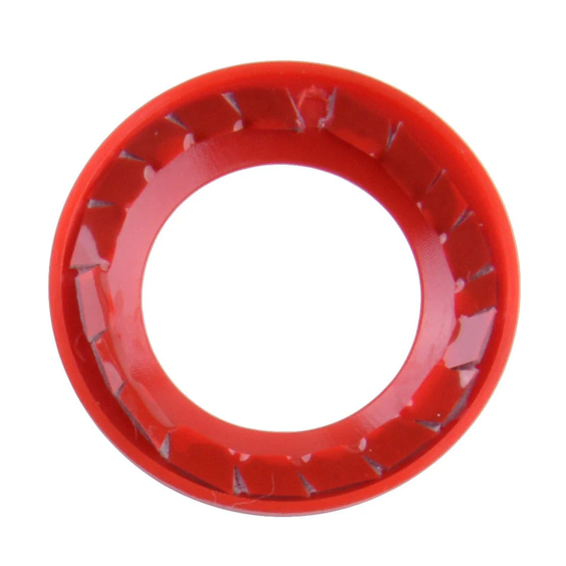 Jeep Wrangler JK 2 x Red A Pillar Speaker Cover Rings (2008-2014)