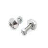 Car / Motorcycle 4 x Silver Tone Aluminum Alloy License Plate Screws