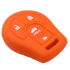 Nissan Juke NV200 Cube Sentra Rogue Orange Silicone Smart Key Case Cover