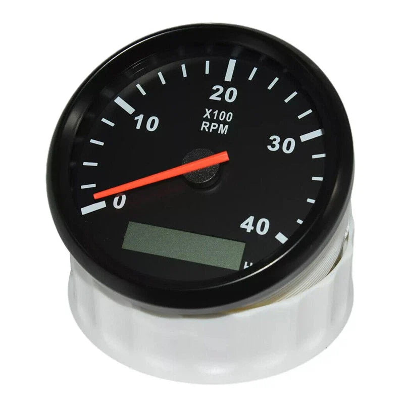 Car Boat Yacht 85MM Diesel Engine Tachometer Speedometer with LCD Hourmeter