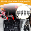 Universal Motorcycle License Plate Screws Cover 35mm 4 x