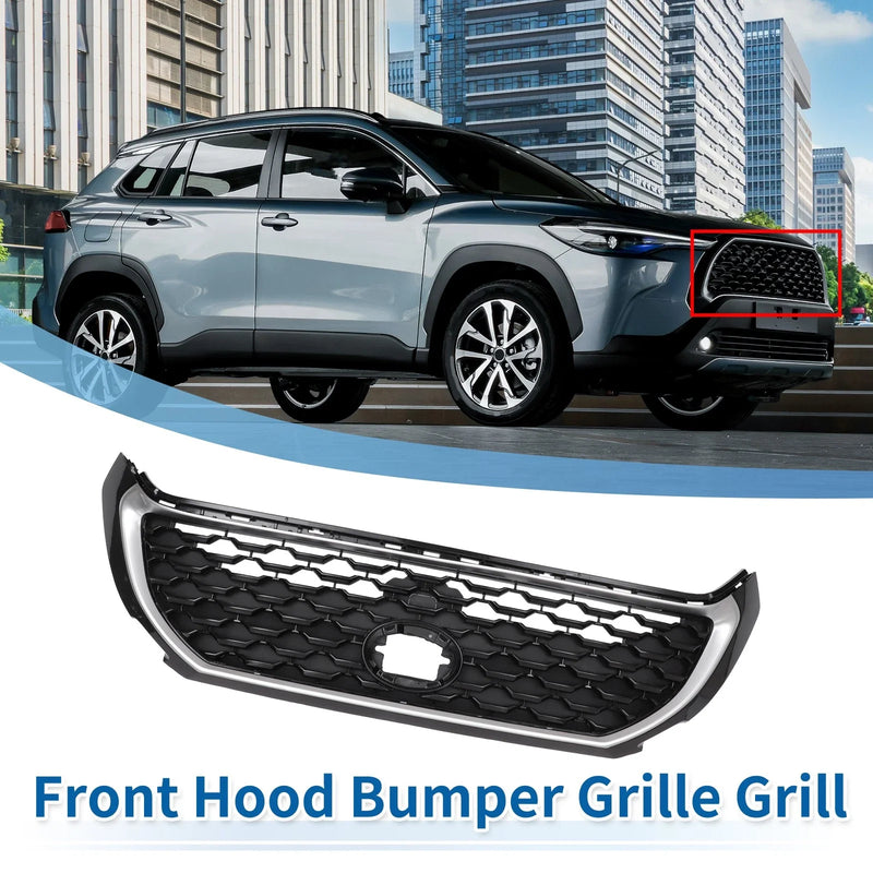 Toyota Corolla Cross (2022-2023) Black Front Upper Hood Bumper Grille