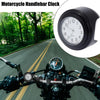 Motorcycle Black White Panel Handlebar Watch Clock Set 22-25mm 7/8" to 1"