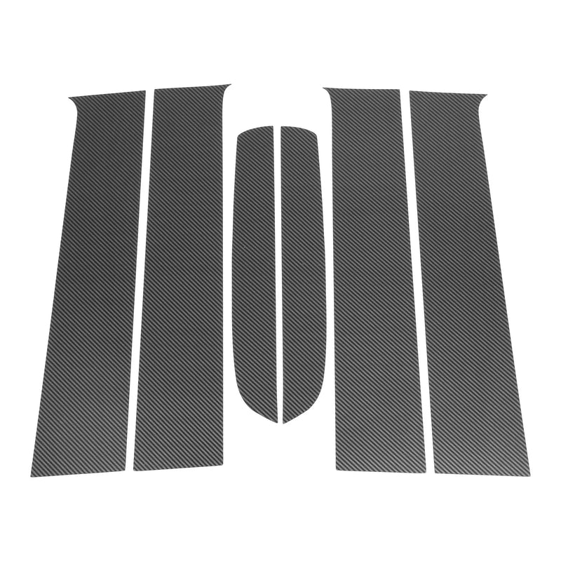 Ford Ranger 6 Pcs Door Pillar Window Trim Carbon Fiber (2001-2011)